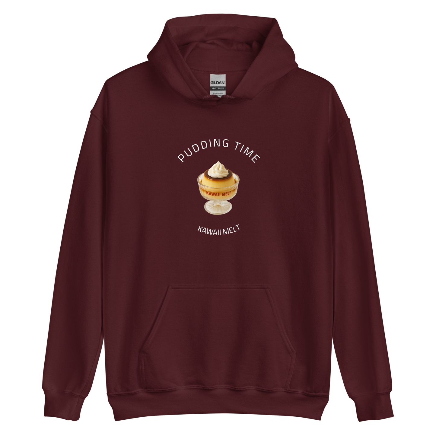 Pudding Time Burgundy Hoodie